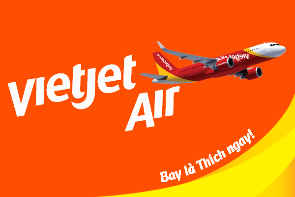 Logo VietJet Air thể hiện sự trẻ trung, năng động và nguồn năng lượng tươi mới
