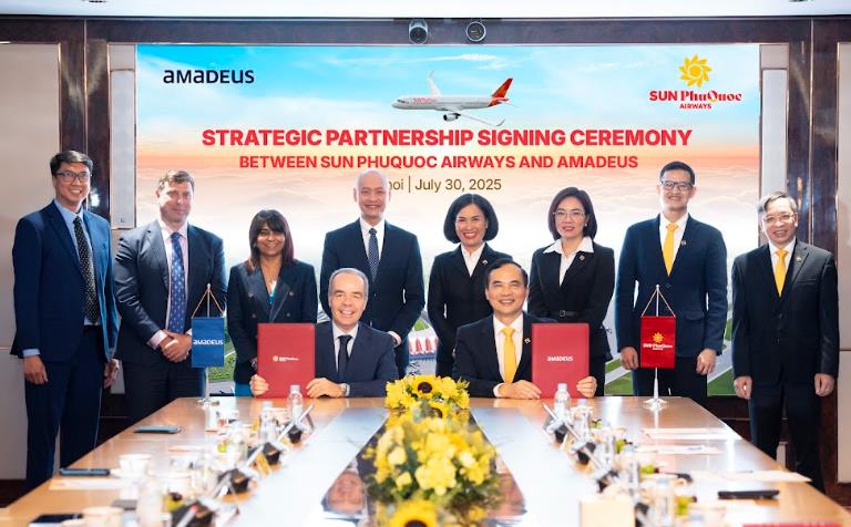 Sun PhuQuoc Airways và Amadeus ký kết hợp tác chiến lược, nâng tầm trải nghiệm khách hàng
