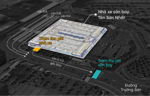 Khách đi taxi Tân Sơn Nhất 'gánh' ba loại phí